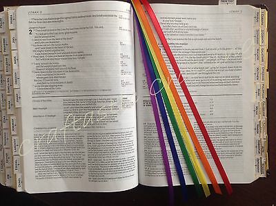 *custom You Pick* 6 Ribbons Multi Page Bookmark Bible Study, Hymnal, Handmade